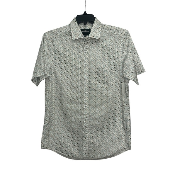 Rodd & Gunn Anchorage Shirt Size Small Sailboat Print Cotton Button Up NWT - Picture 2 of 7